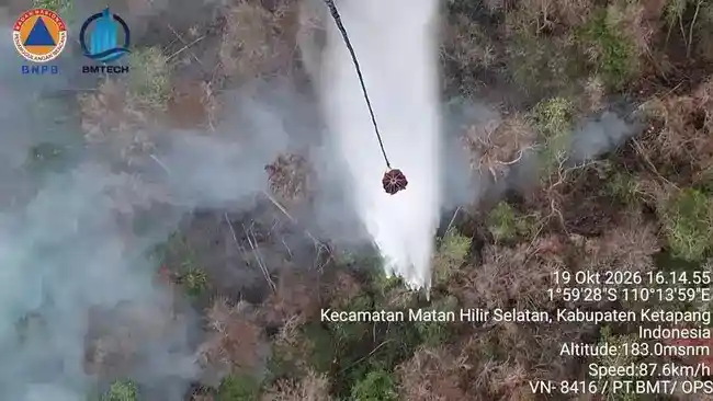 BNPB Catat 2.186 Bencana hingga Oktober, Karhutla dan Banjir Mendominasi