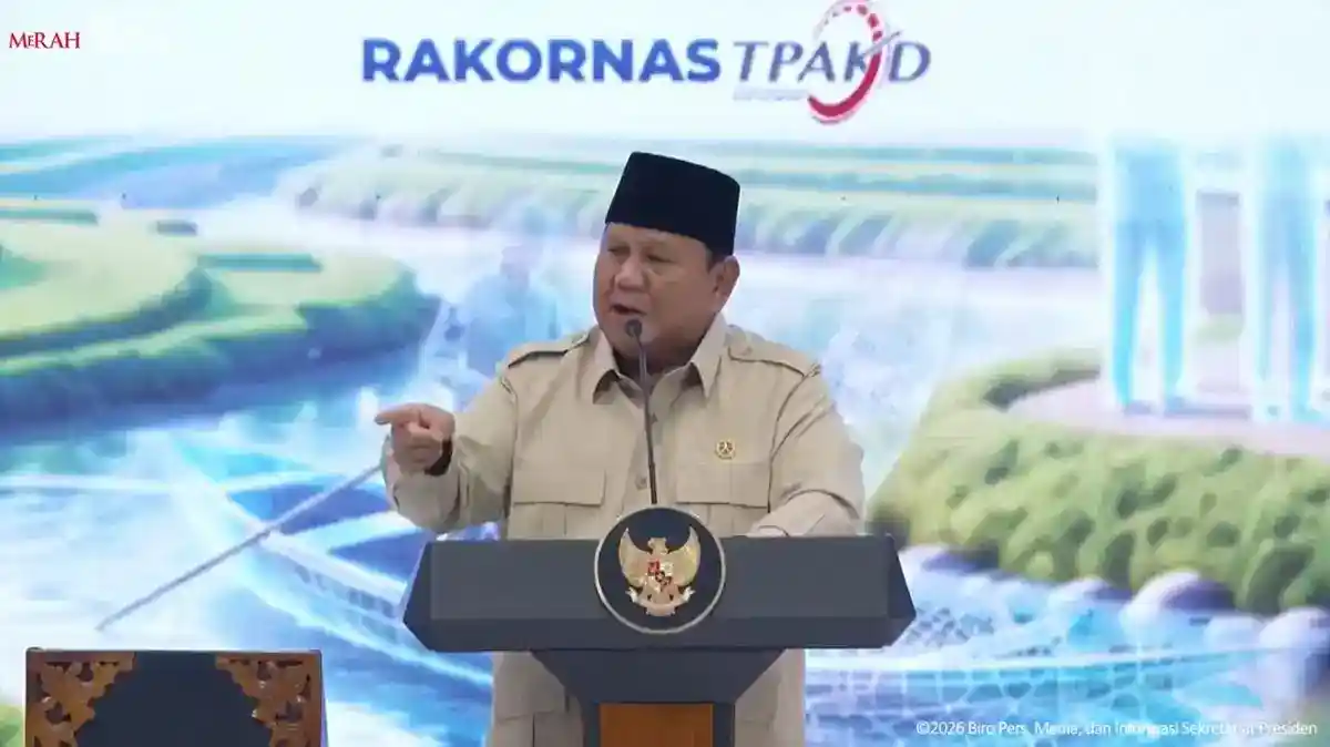 Prabowo Akhiri Pidato Rakornas Setelah Isyarat dari Teddy