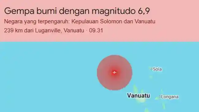Gempa M7 di Vanuatu Diikuti Susulan, BMKG Pastikan Tak Picu Tsunami di Indonesia