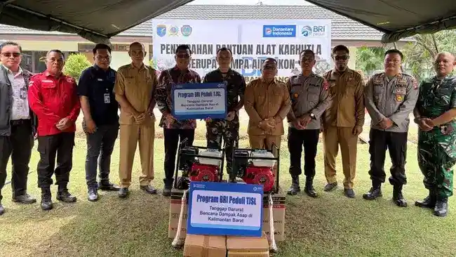 Dukungan Pompa dan Kesehatan untuk Menghadapi Karhutla di Kalimantan Barat