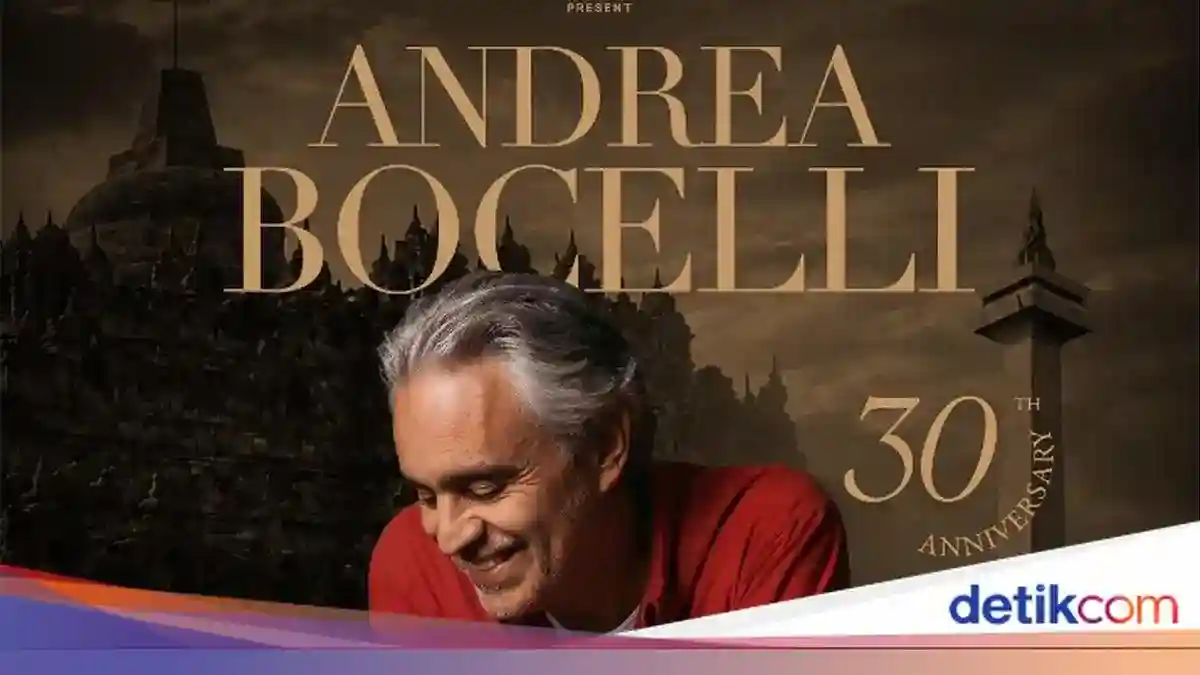 Konser Andrea Bocelli di Borobudur dan Jakarta Usung Pesan Kemanusiaan