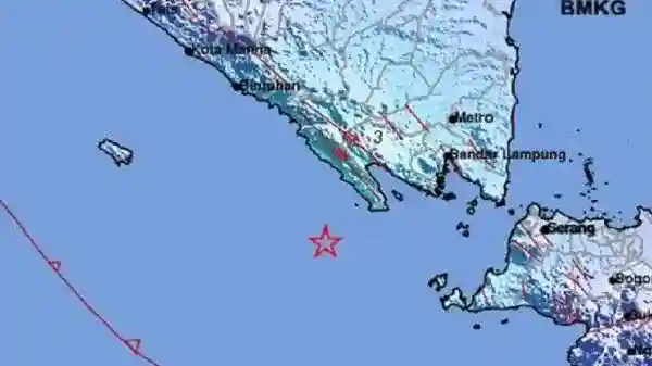 Dua Gempa Dangkal Mengguncang Tanggamus dalam Selang Satu Menit