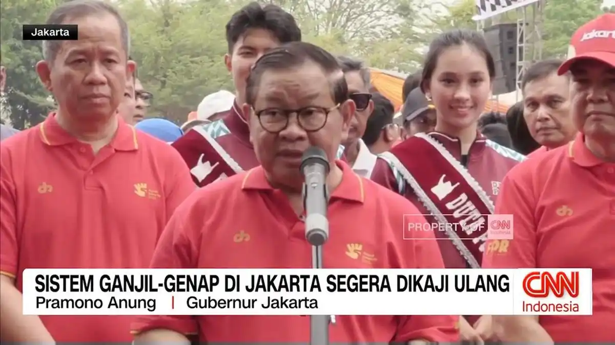 Pramono Anung Kaji Kelanjutan Ganjil-Genap di Sejumlah Ruas Jakarta Pramono Anung Kaji Kelanjutan Ganjil-Genap di Sejumlah Ruas Jakarta