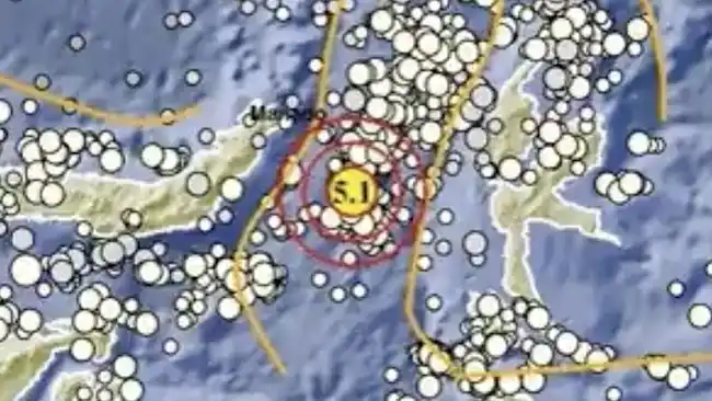 Gempa Magnitudo 5,1 Terjadi di Tenggara Bitung, BMKG Pastikan Tak Berpotensi Tsunami Gempa Magnitudo 5,1 Terjadi di Tenggara Bitung, BMKG Pastikan Tak Berpotensi Tsunami