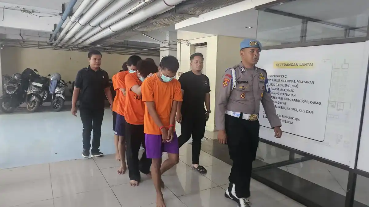 Empat Anggota Gangster Depok Ditangkap Setelah Menyerang Warga di Pancoran Mas