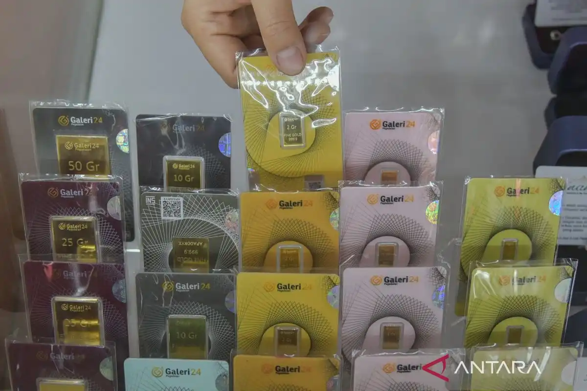 Harga Emas Galeri24, Antam, dan UBS di Pegadaian pada Jumat