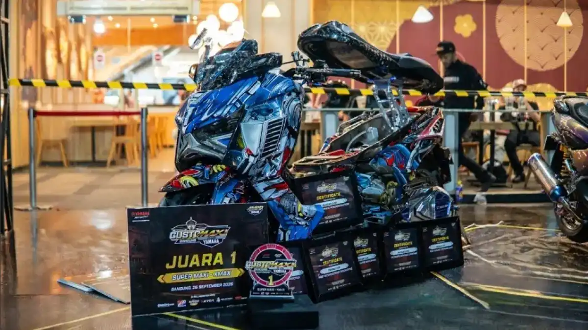 Yamaha XMAX Bergaya Robot Milik Rizky Bayu Pradana Sabet Enam Penghargaan di Customaxi 2026