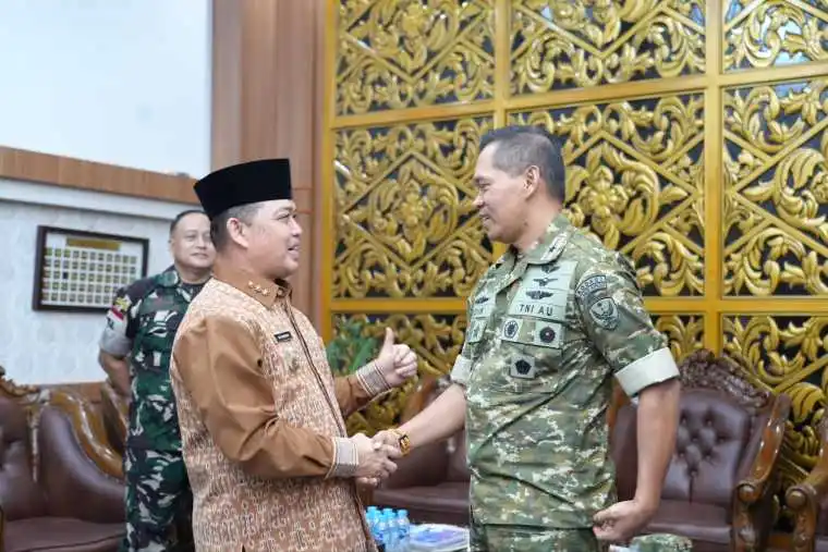 Gubernur Kalbar Terima Pamit Danlanud Supadio dan Apresiasi Sinergi Penanganan Karhutla