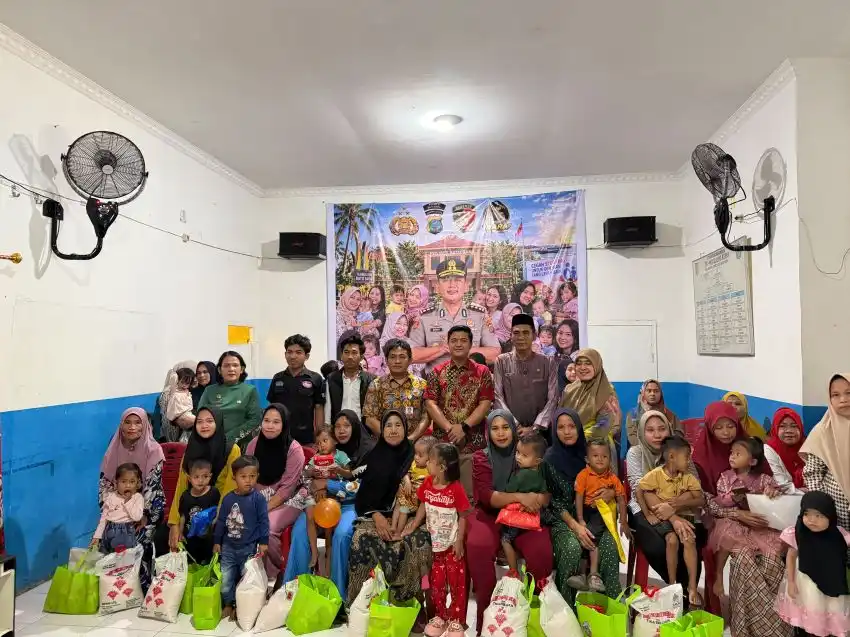 Satreskrim Polres Batubara Salurkan Paket Makanan untuk Dukung Pencegahan Stunting
