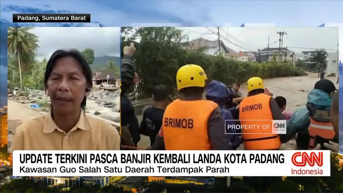 Banjir Kembali Melanda Empat Kecamatan di Kota Padang Setelah Hujan Deras