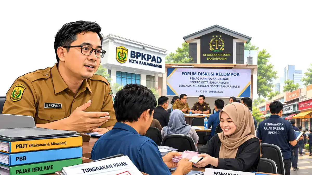 BPKPAD Banjarmasin Menagih Rp769 Juta dari 45 Penunggak Pajak