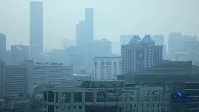 Langit Jakarta Abu-Abu, BMKG Jelaskan Dugaan Asap Karhutla dan Risiko Polusi