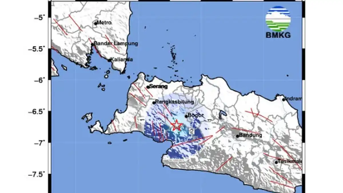 Gempa Dangkal Beruntun Guncang Sukabumi dan Bogor, BMKG Sebut Sesar Aktif