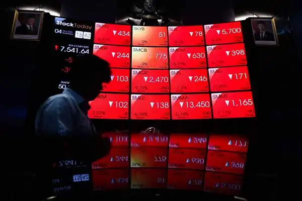 IHSG Tertekan Tajam, Mayoritas Saham Ditutup Melemah