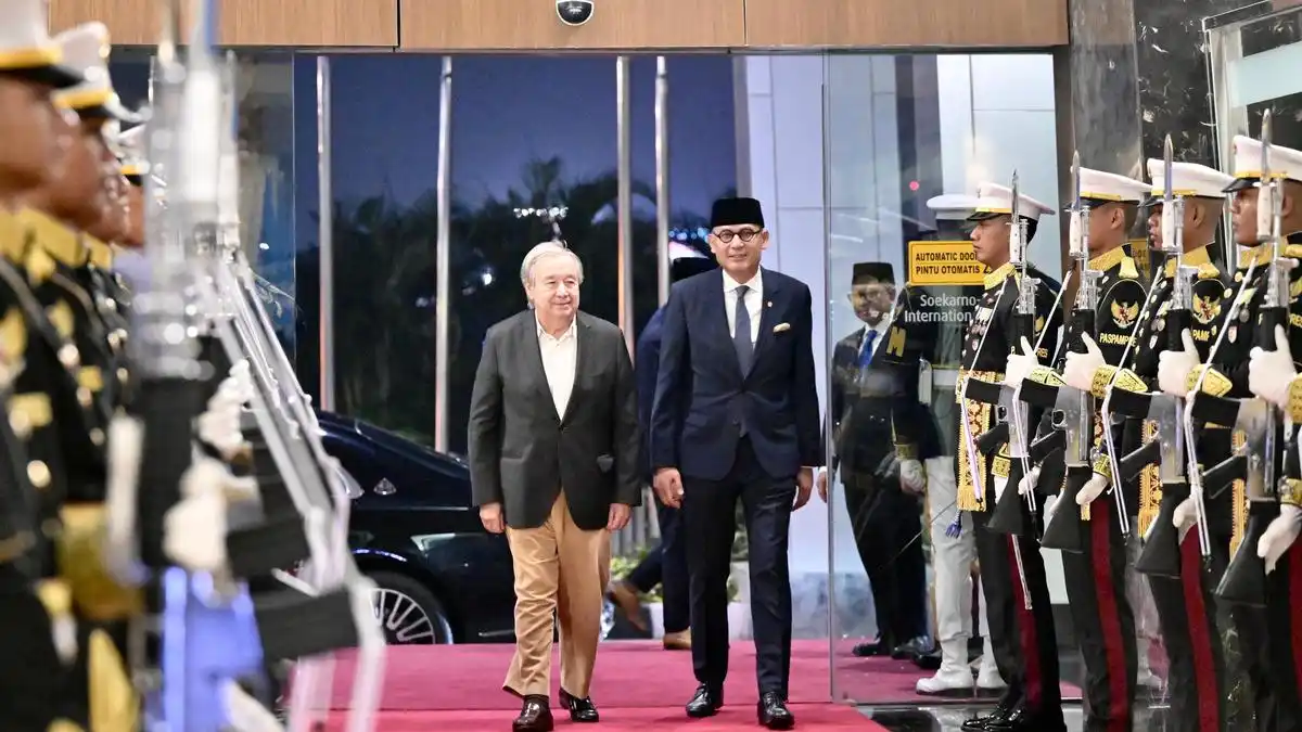 Antonio Guterres Tiba di Indonesia, Agenda Pertemuan dengan Prabowo Menanti