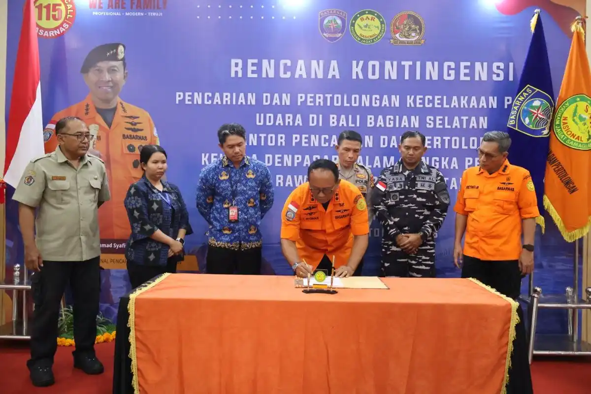 Basarnas Bali Matangkan Koordinasi Hadapi Risiko Kecelakaan Pesawat