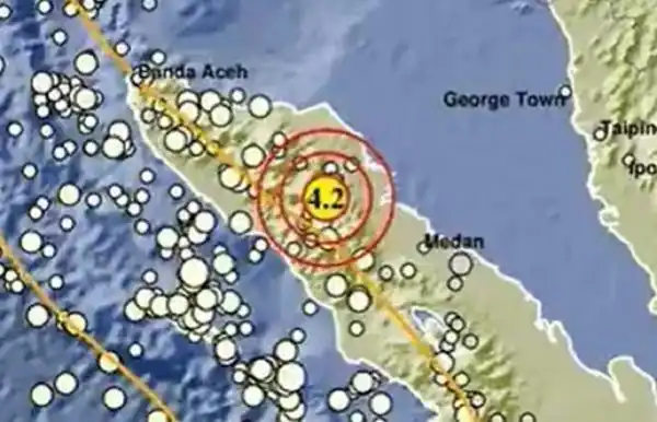 Gempa Magnitudo 4,2 Terjadi di Gayo Lues, Pusatnya Berada di Darat