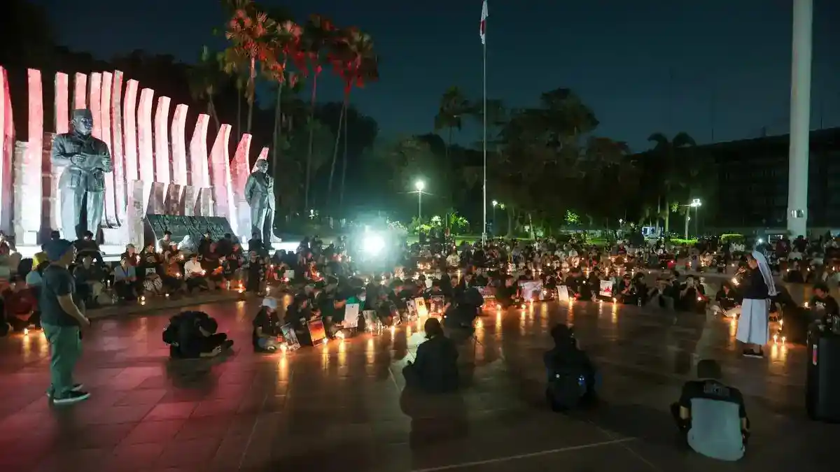 Doa dan Solidaritas Warga di Jakarta untuk Korban Karhutla